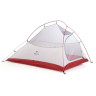 Палатка NATUREHIKE СLOUD UP 2 20D NH17T001-T 6927595730560 двухместная с ковриком серо-красная