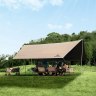 Тент NATUREHIKE CLOUD SKIES TARP LITE CNK2350WS015 150D, 550*465 см для кемпинга, светло-коричневый 6977465866424
